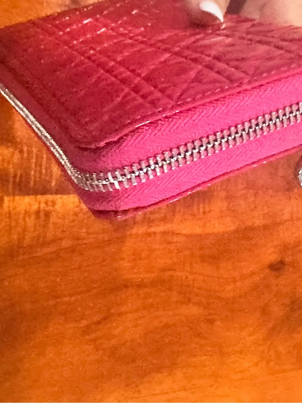 PRISTINE Christian Dior Lady Dior Wallet - Quilted Cannage Hot Pink (Full Set)